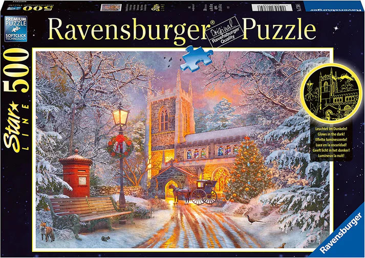 Ravensburger Star Line Magical Christmas 2023 (Glow in the dark) 500 Piece Puzzle image 0